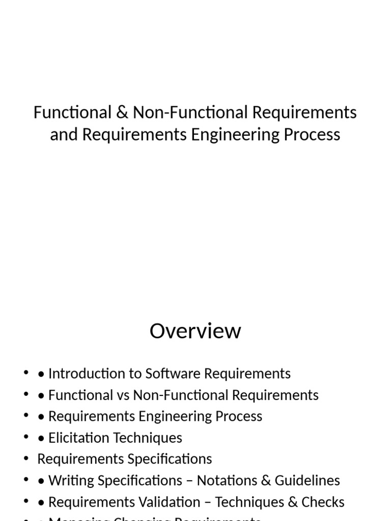 Software Requirements Overview Guide | PDF | System | Systems Thinking