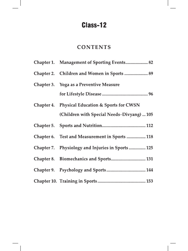 Health and Physical Education - 12 | PDF