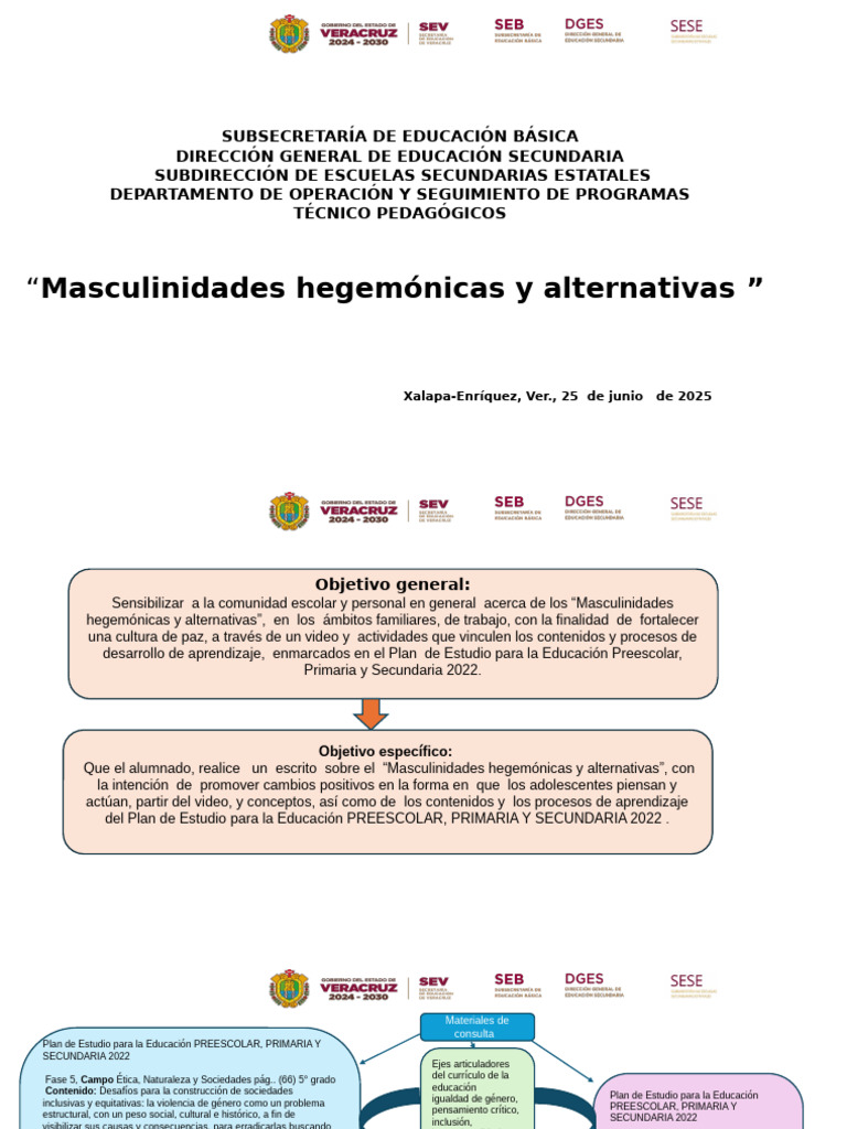 25 de Junio DIA NARANJA | PDF | Masculinidad | Educación de la primera ...