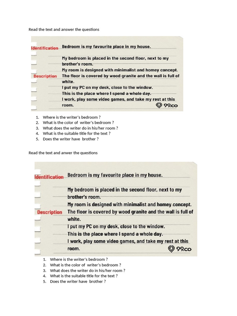 Descriptive Text Comprehension Quiz | PDF