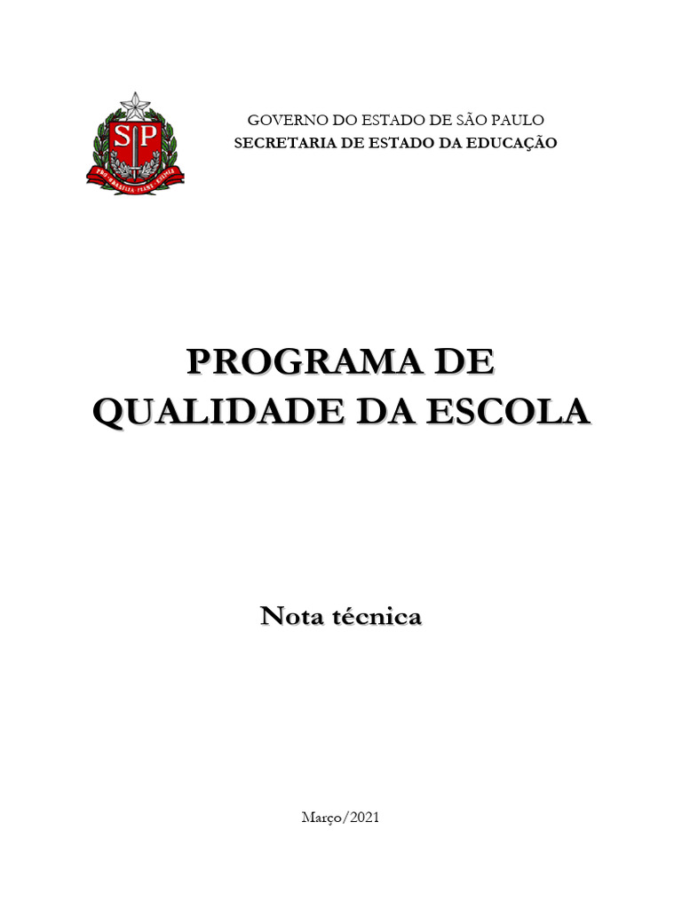 Avaliação do IDESP e Qualidade Escolar SP | PDF | Escolas | Estado