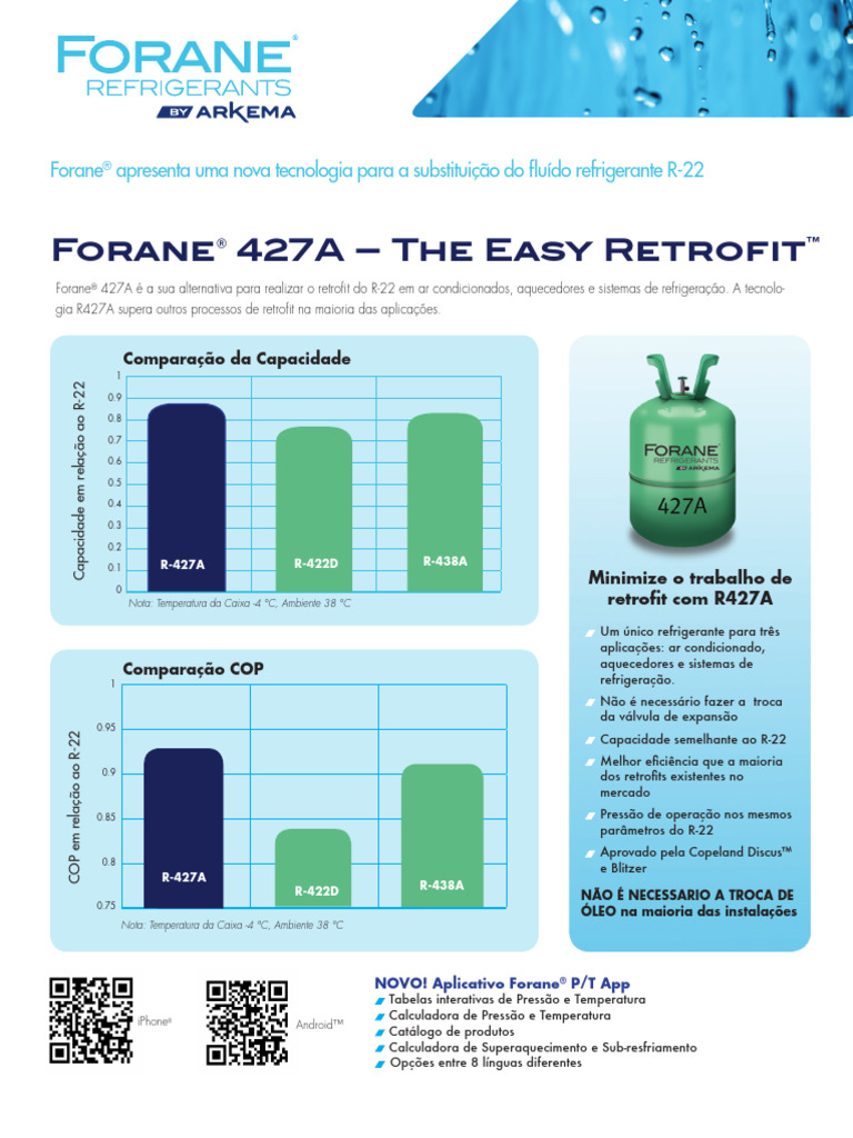 Retrofit Simplificado com Forane® 427A | PDF | Patente | Refrigeração