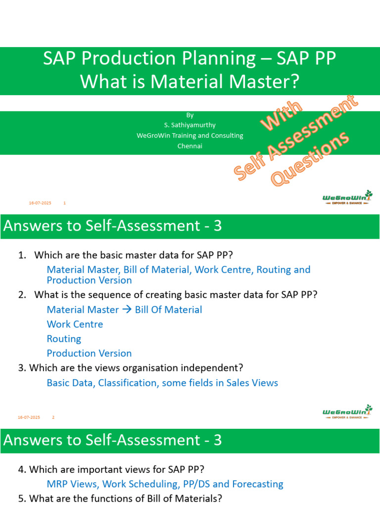 Material Master in SAP S/4HANA Overview | PDF | Business