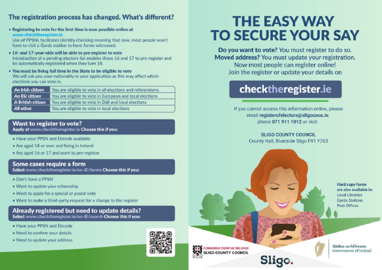 English Check The Register - Leaflet Drop Form - 30th August | PDF
