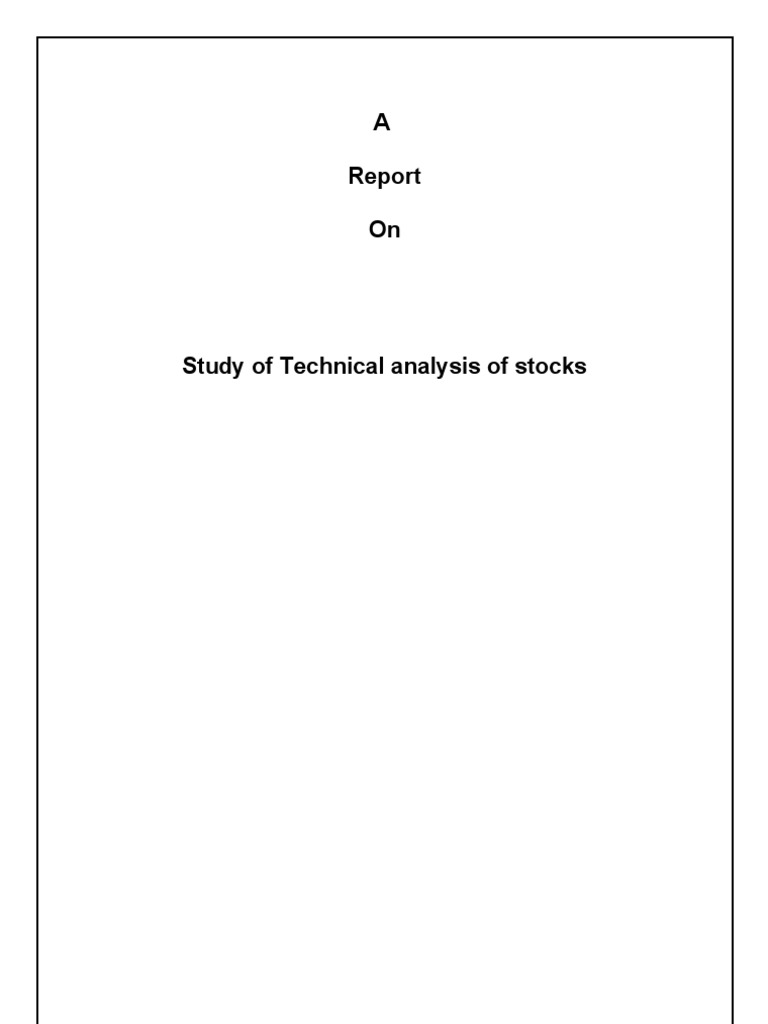 Technical Analysis of Stocks Overview | PDF | Technical Analysis ...