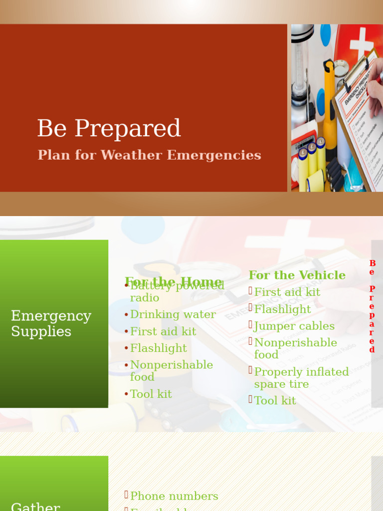 Weather Emergency Preparedness Guide | PDF