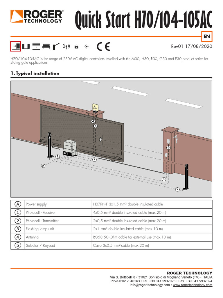 H70/104AC Quick Start Guide | PDF | Electrical Equipment | Manufactured ...