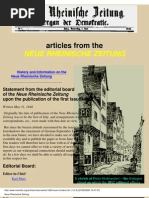 Marx Articles From the NRZ