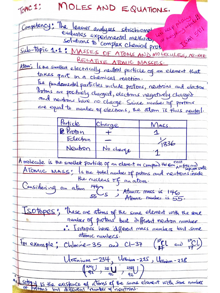 S5 Phy Chem (Asc) Kibugo | PDF