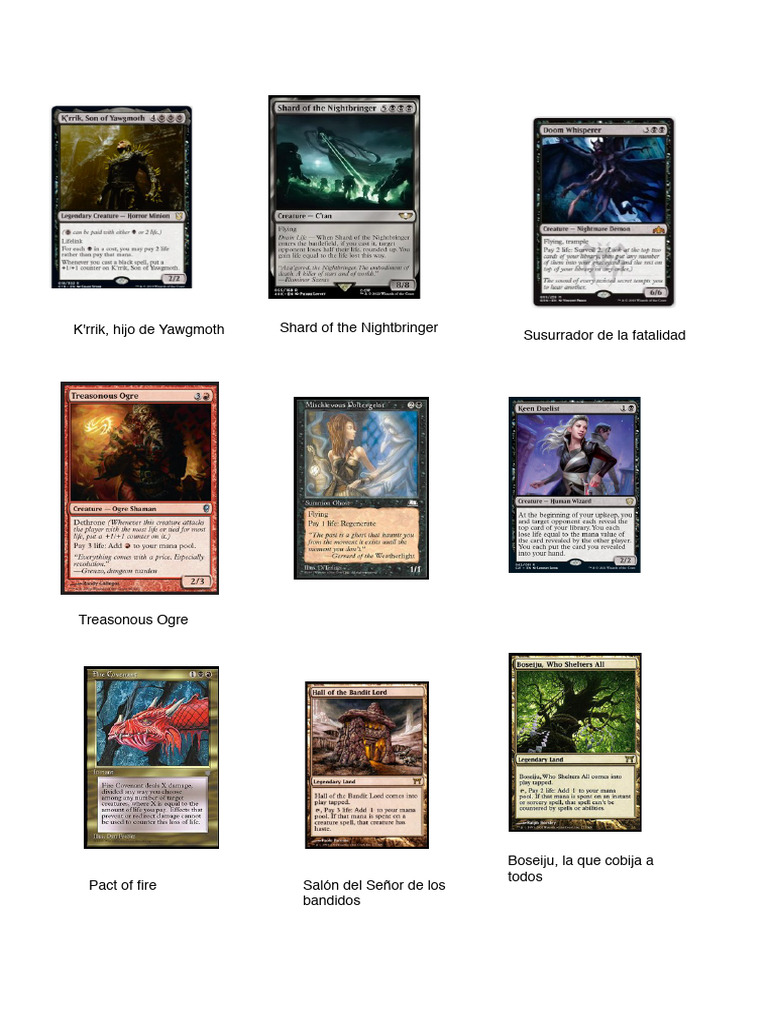 Cartas de Magic: K'rrik y aliados | PDF
