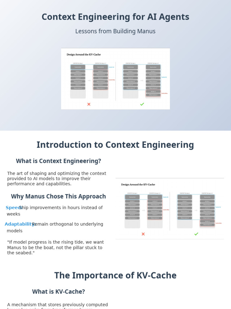 Context Engineering For AI Agents Lessons From Building Manus | PDF ...