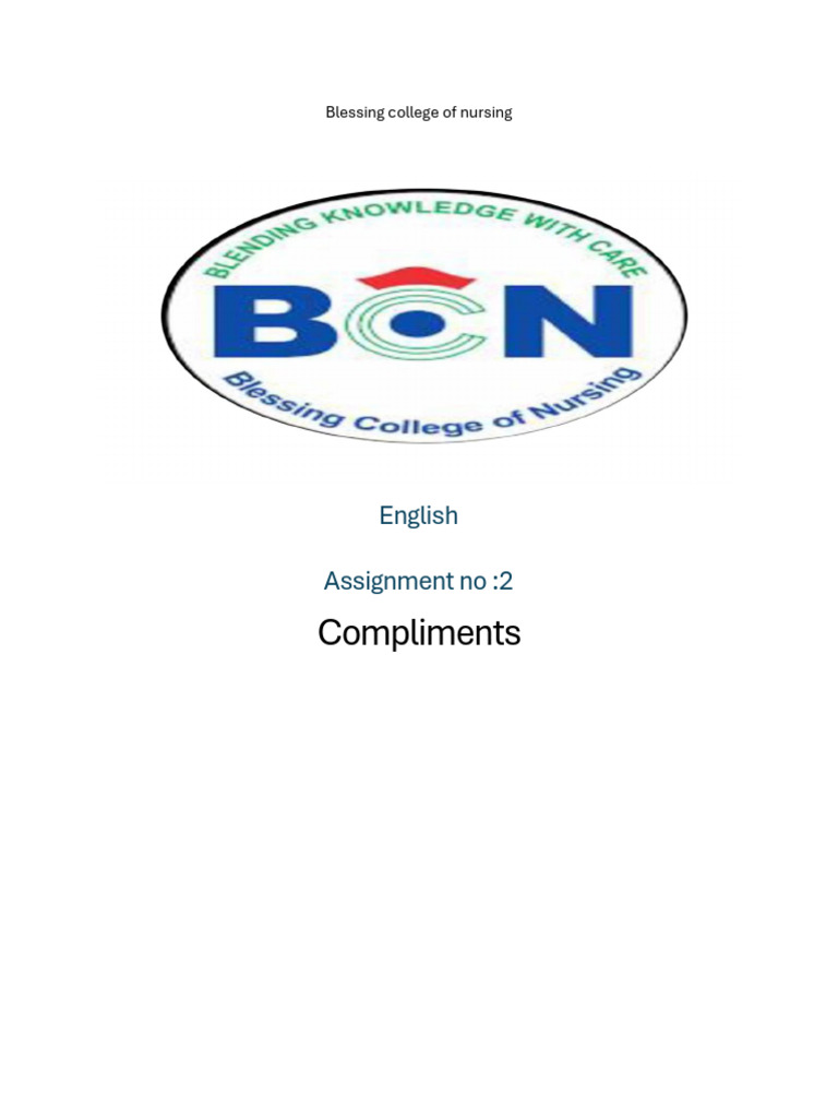 Compliments | PDF