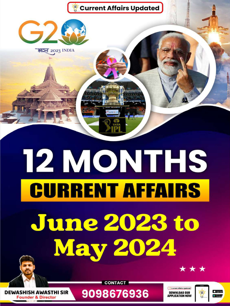 April 2024 Current Affairs Summary | PDF