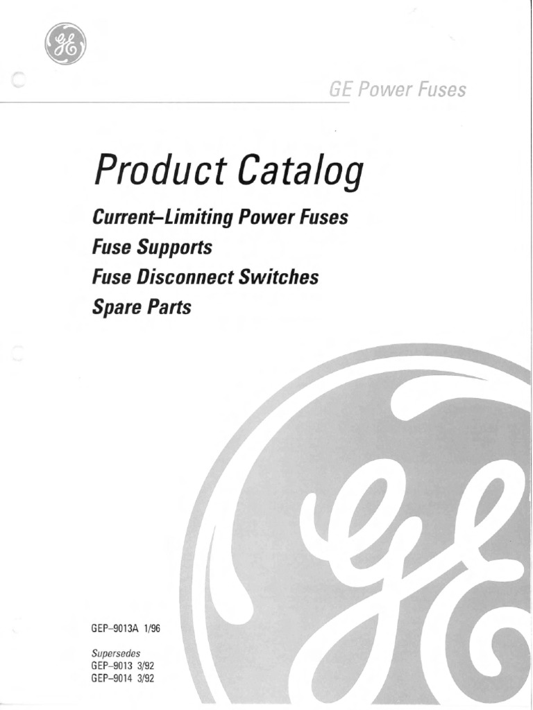 GEP-9013A Power Fuses Prod. Catalog | PDF