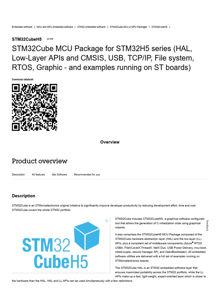 STM32CubeH5 MCU Package Overview | PDF | Systems Engineering | Computing