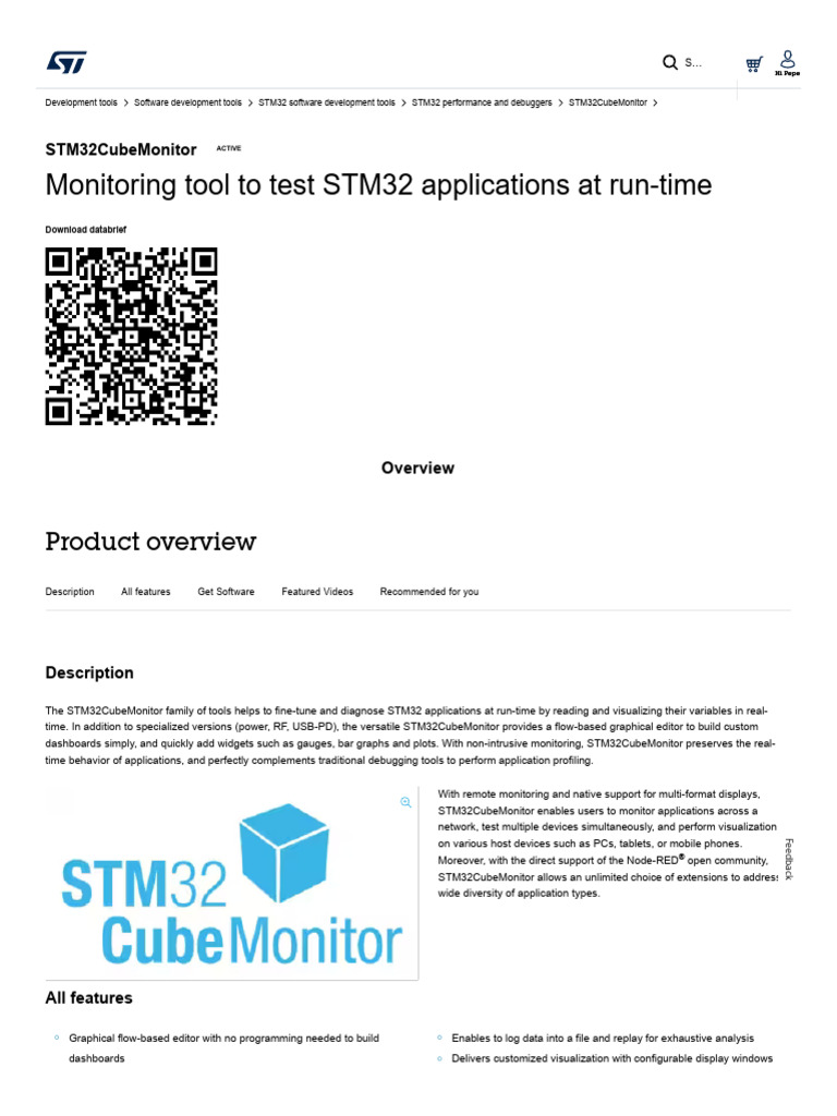 STM32CubeMonitor Overview and Features | PDF | Computer Science | Computing