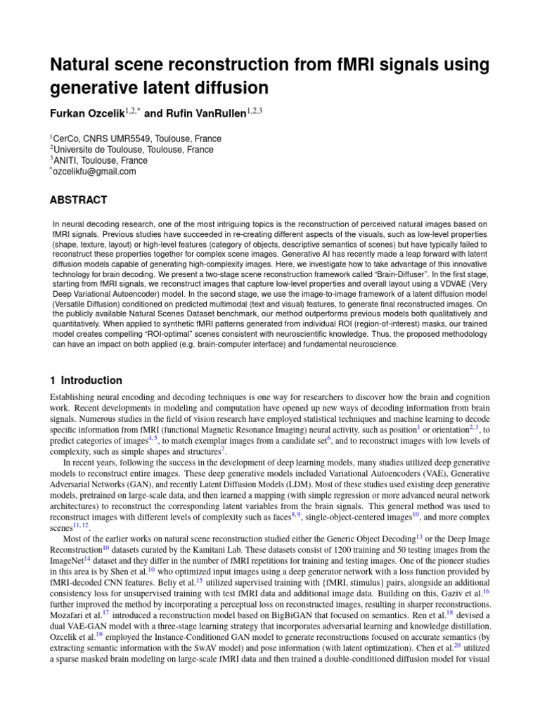 Natural Scene Reconstruction From fMRI Signals Using Generative Latent ...