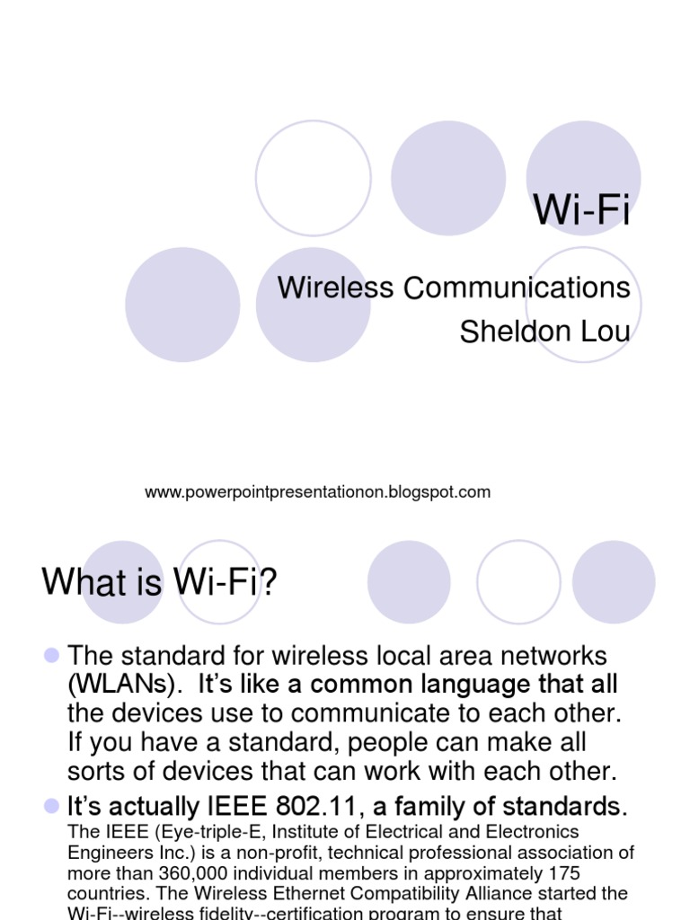 Understanding Wi-Fi Standards and Architecture | PDF | Wi Max ...
