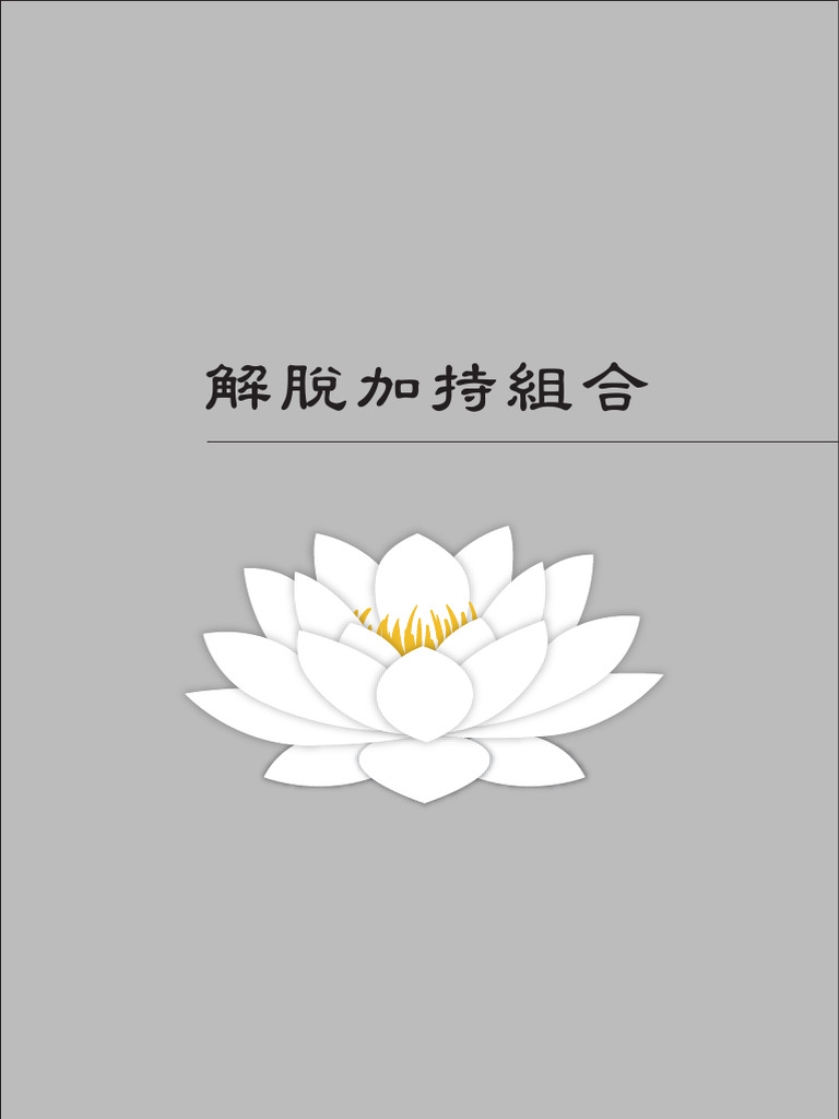 解脫加持組合 說明書 | PDF