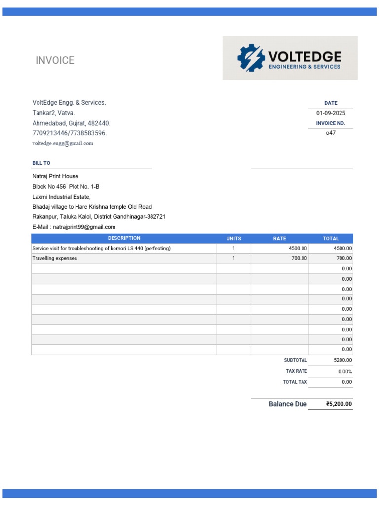 Invoce 47 | PDF