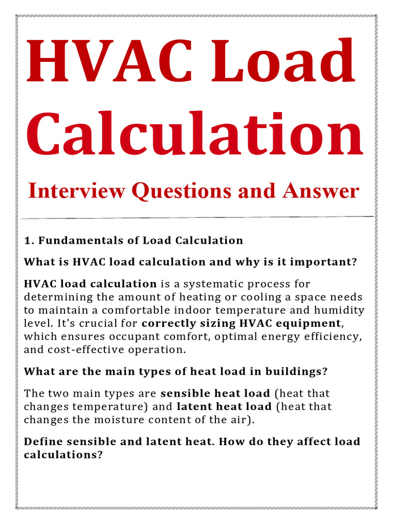HVAC Load Calculation Insights | PDF | Building Insulation | Heat Transfer