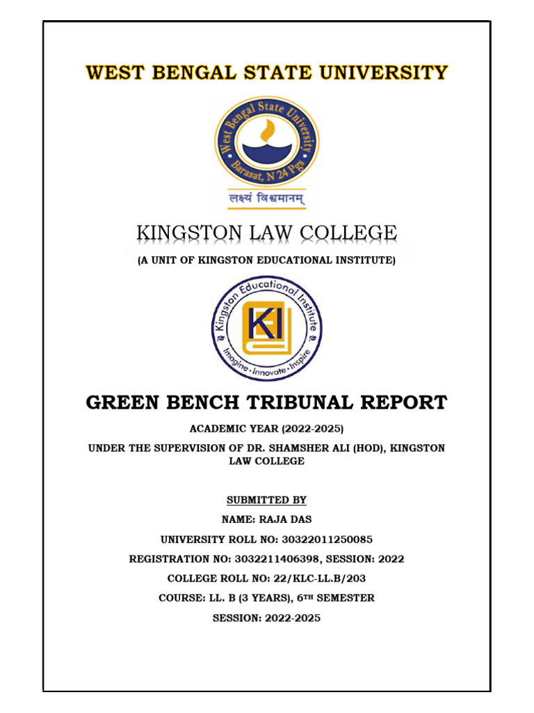 Green Bench Report Raja | PDF | Judiciaries
