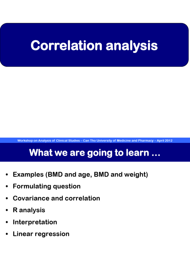 k2 Attachments CT Lecture 11. Correlation Analysis | PDF | Covariance ...