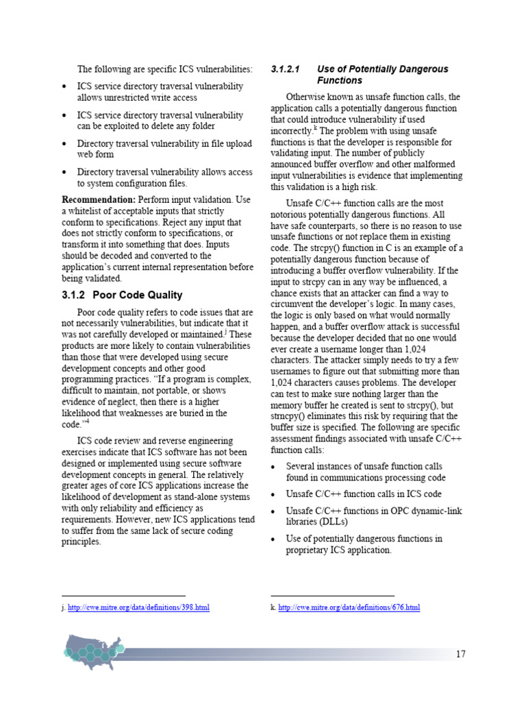 ICS Vulnerabilities and Code Quality Issues | PDF | C++ | Software