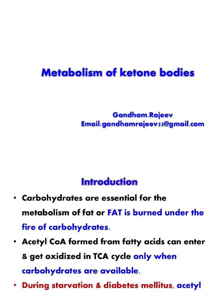 Ketone Bodies Metabolism | PDF
