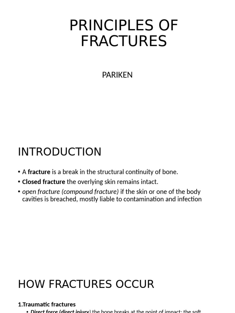 Perkins Classification of Fractures | PDF | Skeletal System ...