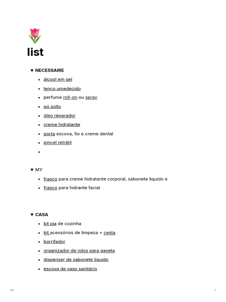 List | PDF