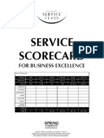 Service Scorecard: For Business Excellence