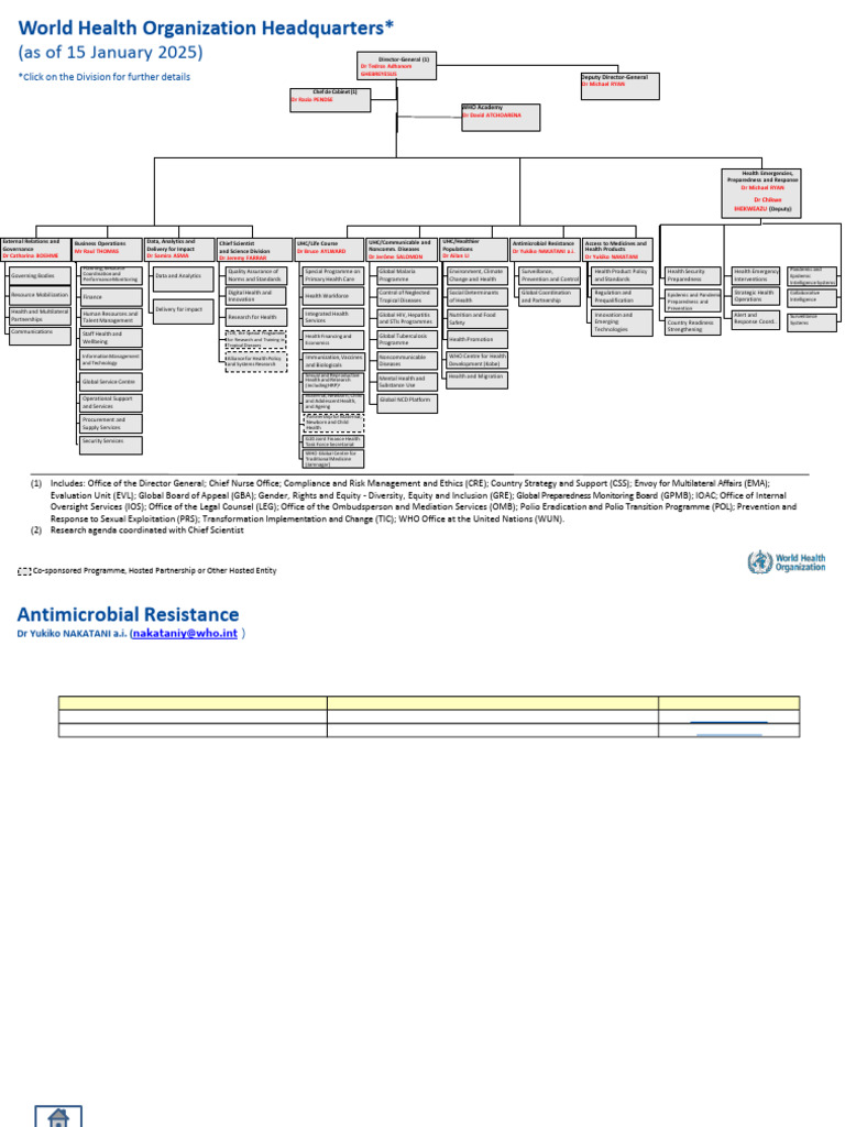 WHO Organizational Structure Overview | PDF | World Health Organization ...