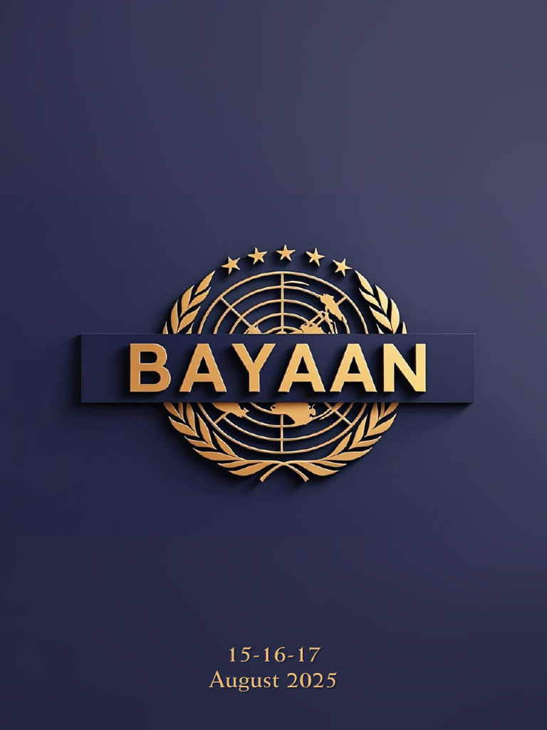 Bayaan MUN 2025 Conference Invitation | PDF
