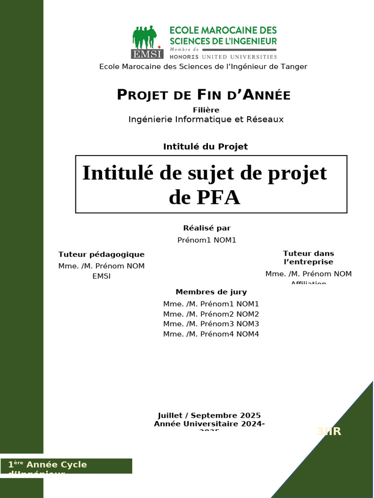 Projet de Fin d'Année en Informatique | PDF | Génie logiciel | Informatique