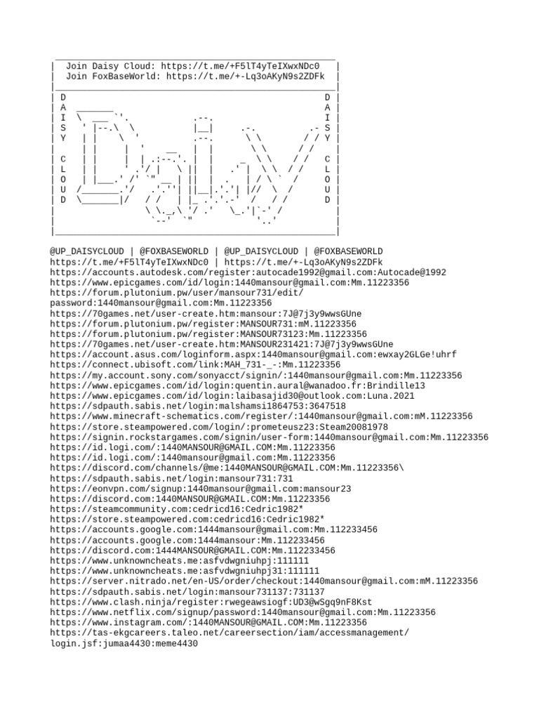 up - Daisycloud - @foxbaseworld #Ulp-358 | PDF