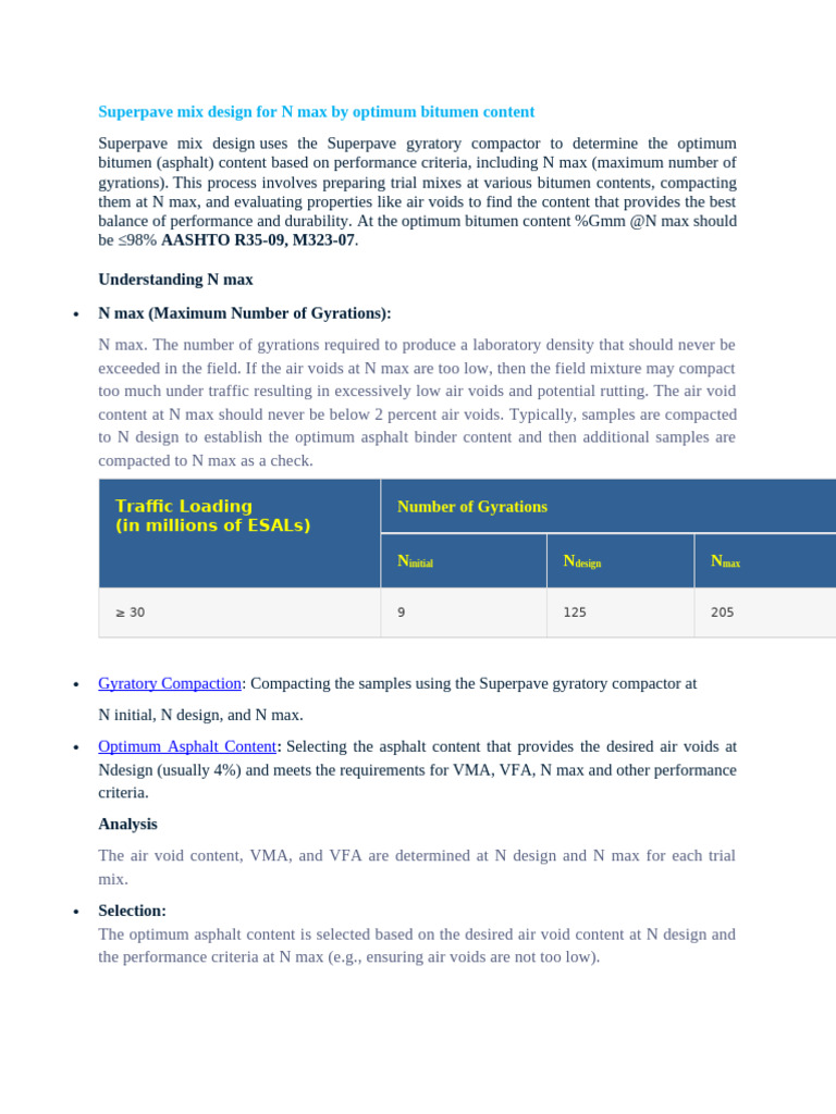 Optimum Binder Content in Superpave Design | PDF | Building Materials ...