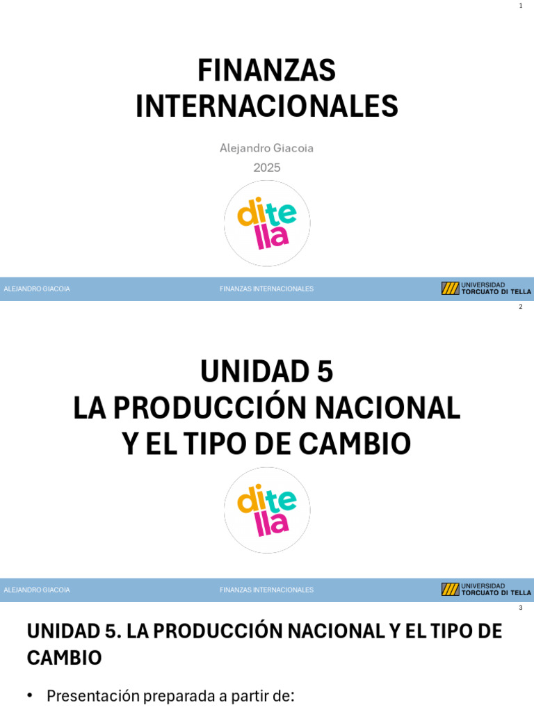 Finanzas Internacionales - Clase 06.06.2025 | PDF | Tipo de cambio | La ...