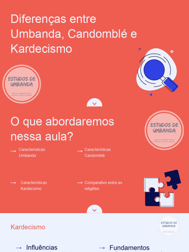 Diferenças Entre Umbanda, Candomblé e Kardecismo | PDF | Fés religiosas ...