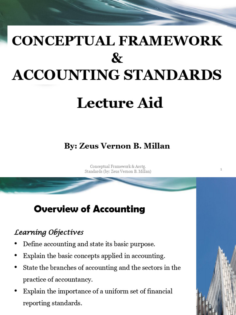 Accounting Concepts and Framework Overview | PDF | Accounting ...