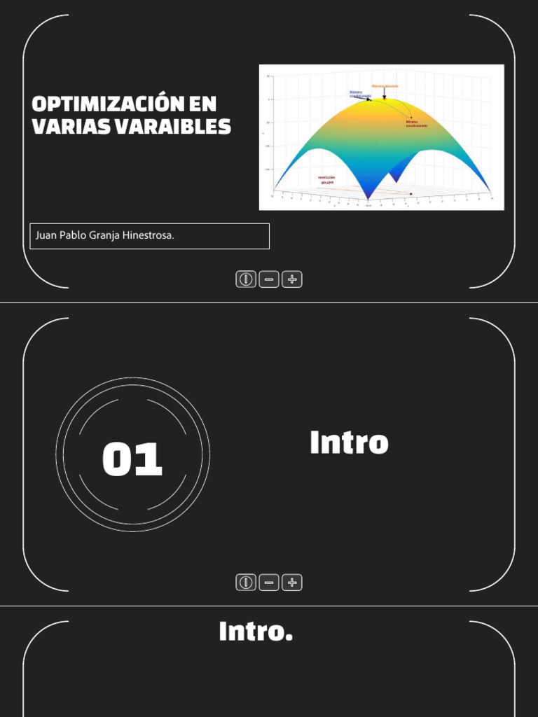 Optimización de Múltiples Variables | PDF
