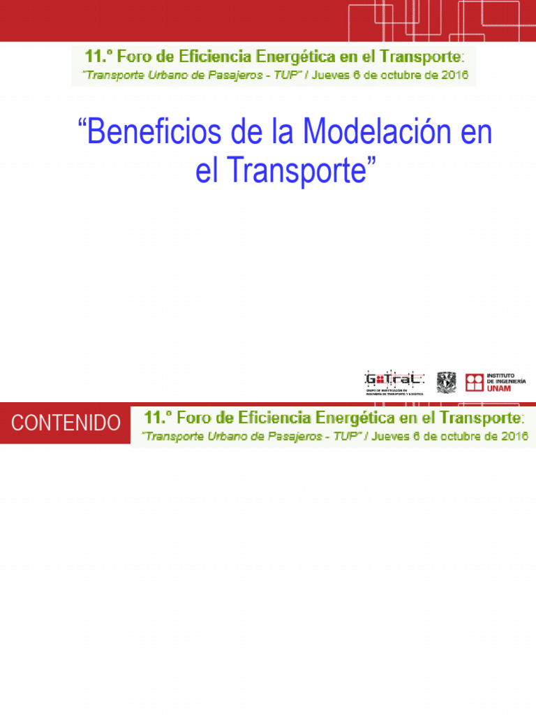 Beneficios de la Modelación en Transporte | PDF | Transporte ...
