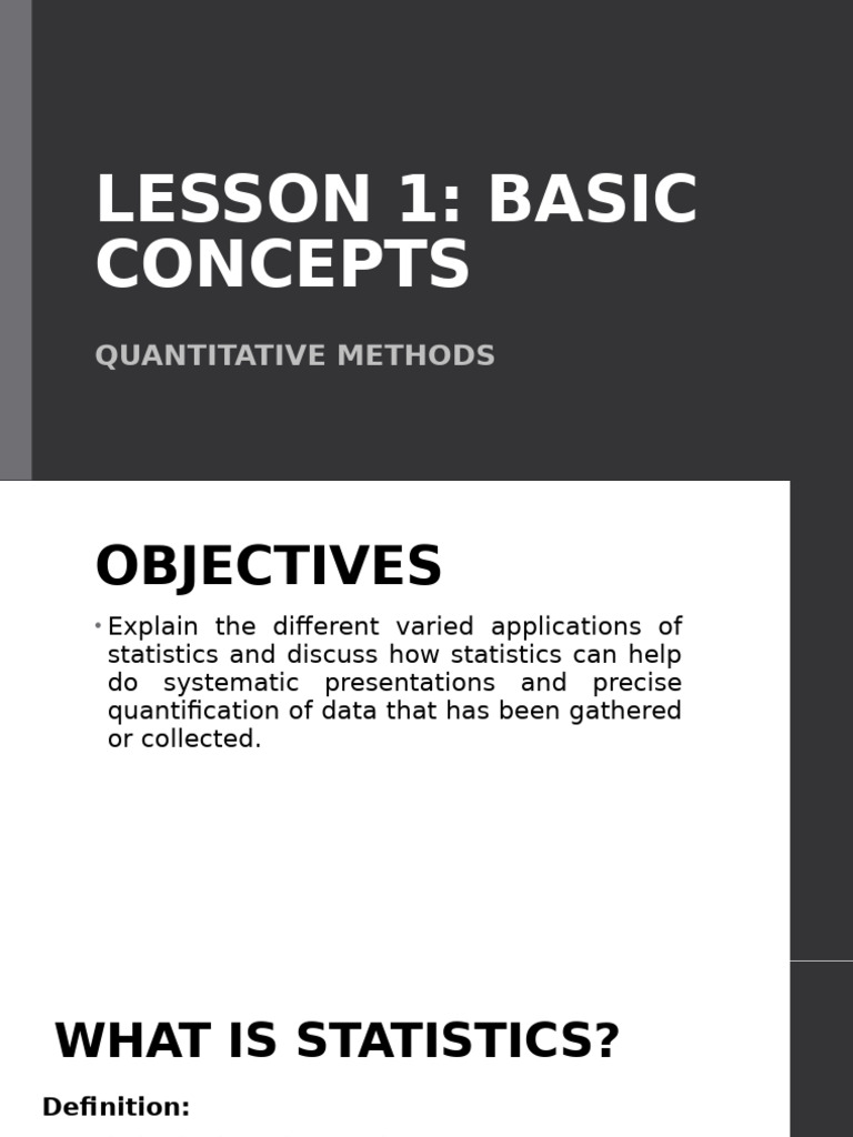 Introduction to Statistics and Data Types | PDF | Level Of Measurement ...