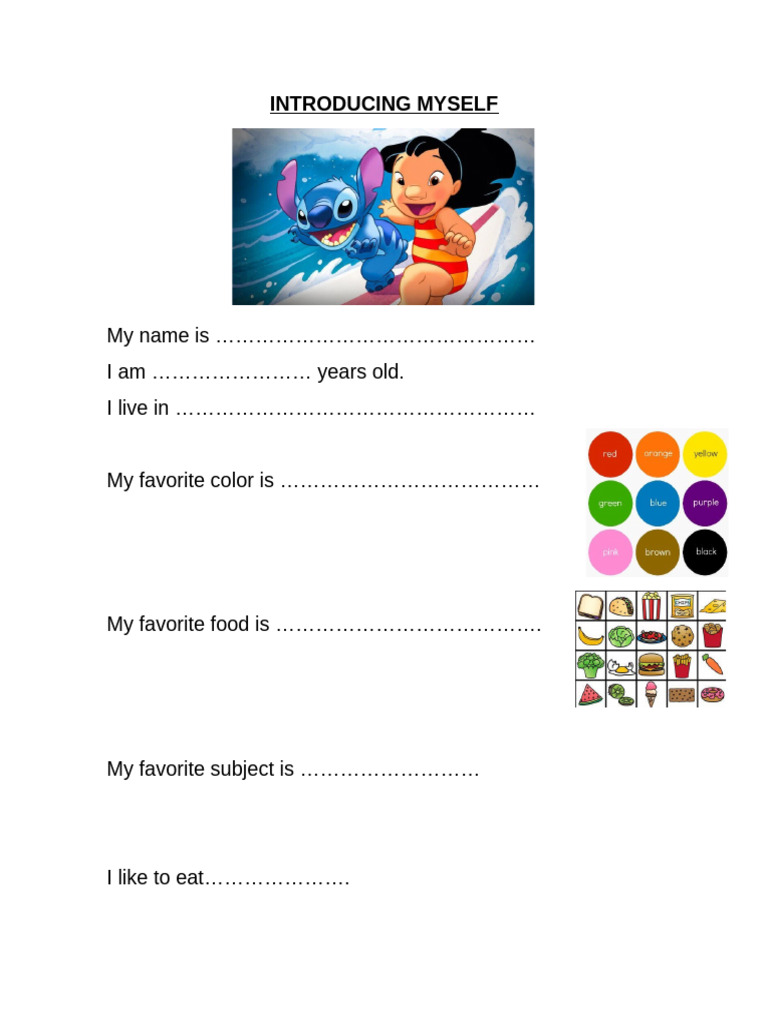 Introducing Myself | PDF