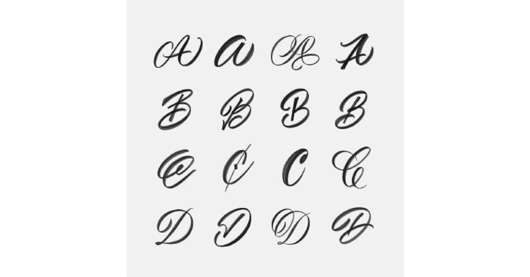 Lettering Alphabeta D | PDF
