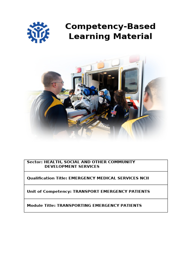 Emergency Medical Services Training Module | PDF | Ambulance | Emergency