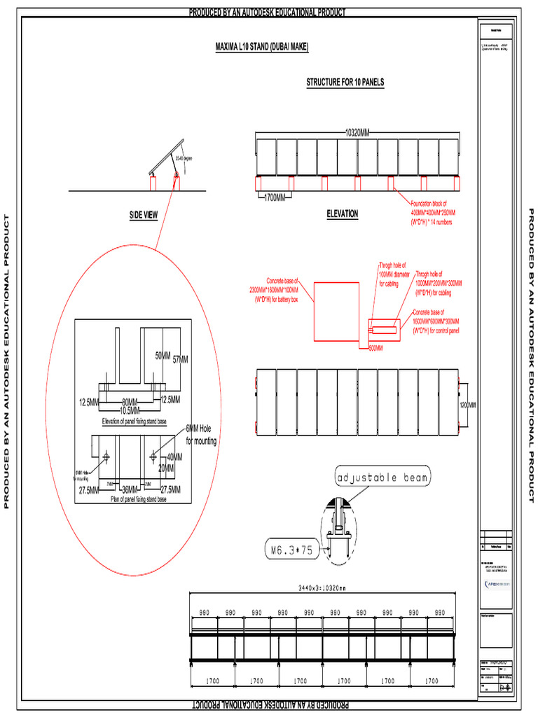 Structure and Foundation Drawing | PDF