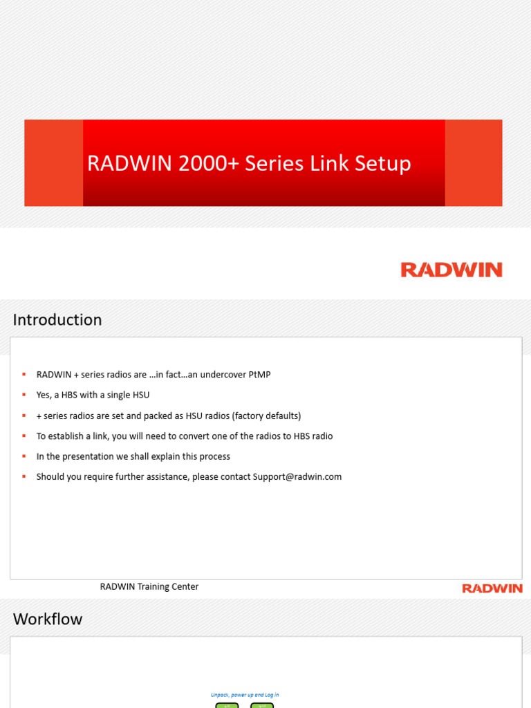 RADWIN 2000 Setup and Configuration Guide | PDF | Ip Address | Network ...