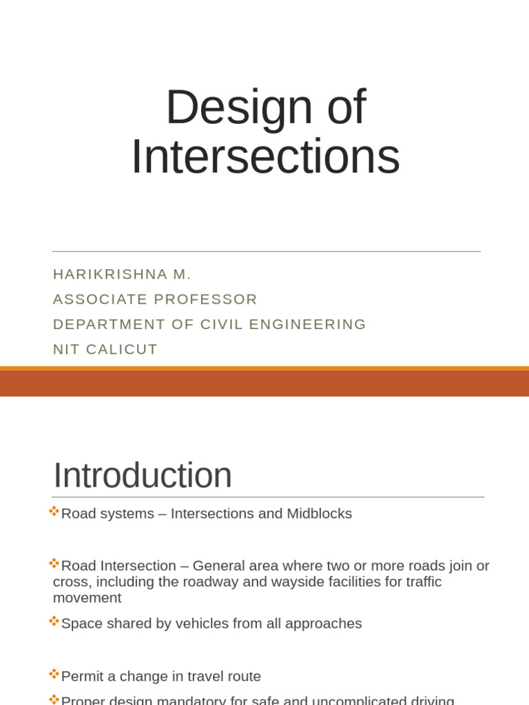 Best Practices in Intersection Design | PDF | Traffic | Intersection (Road)