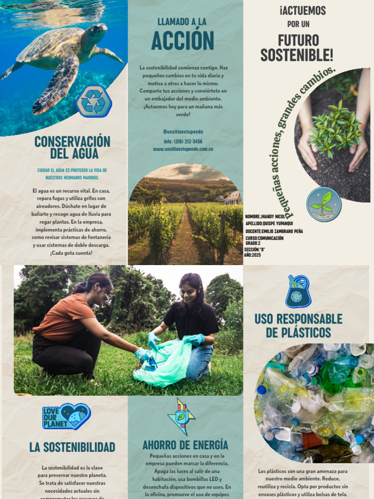 Acciones Sostenibles para el Futuro | PDF | Sustentabilidad | El plastico